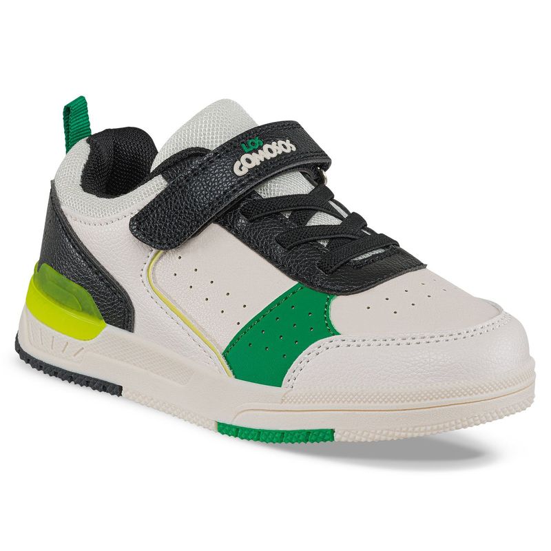 LOS GOMOSOS - Tenis Urbanos Kita Beige-Verde para Niño Los Gomosos