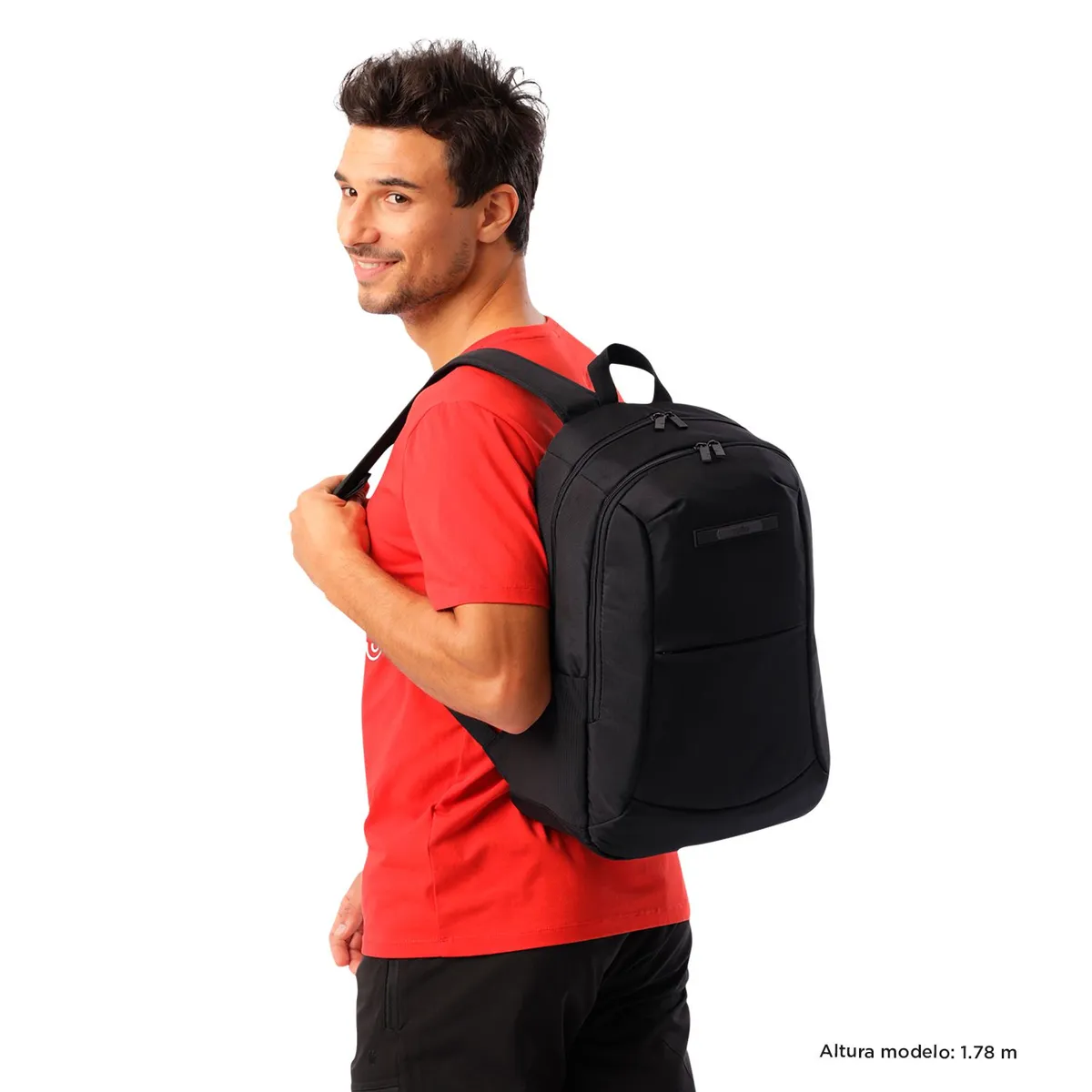 TOTTO - Morral Porta PC 14" Austtin Negro Unisex