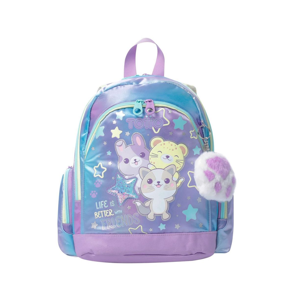 TOTTO - Morral para Niña Friends Pequeño Morado