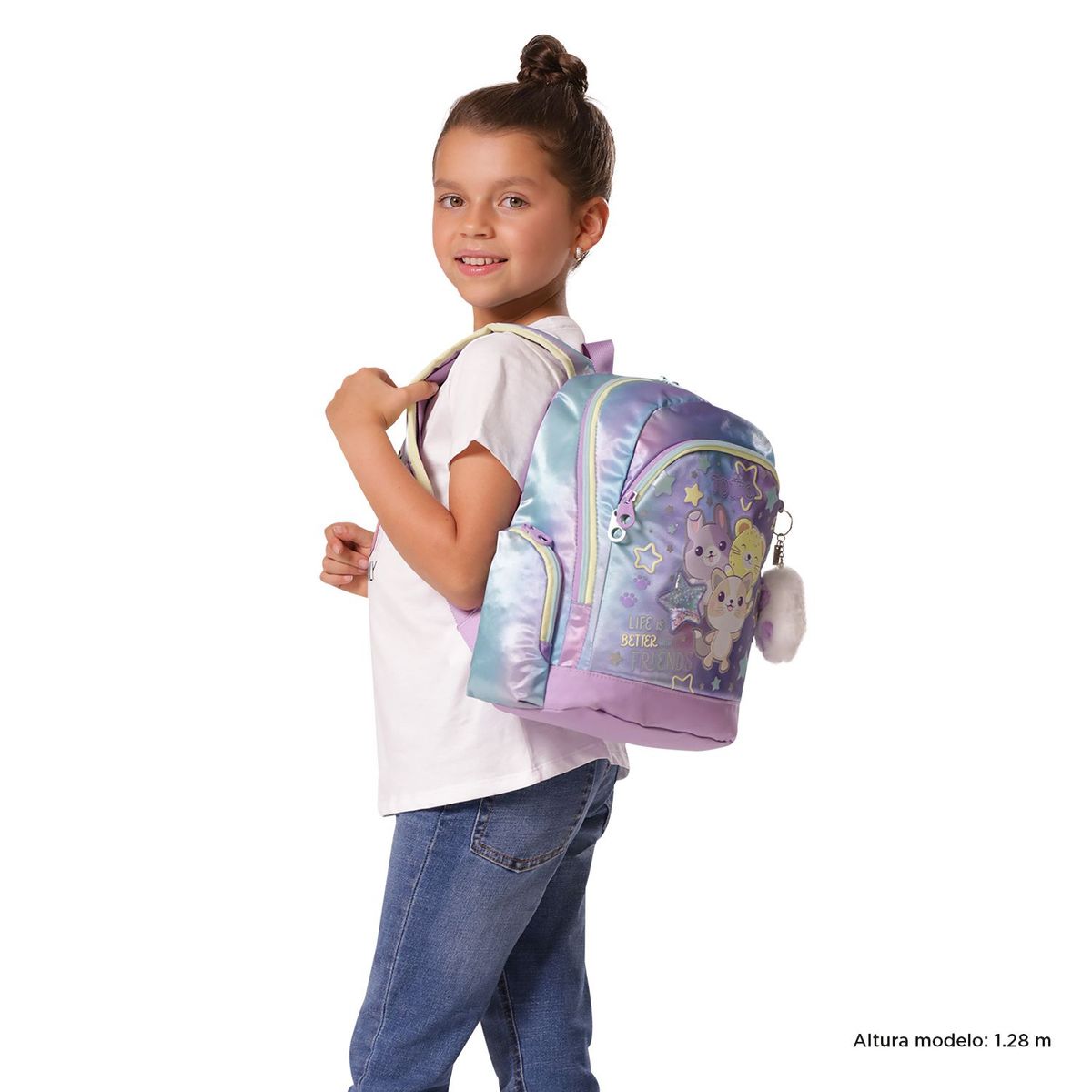 TOTTO - Morral para Niña Friends Pequeño Morado