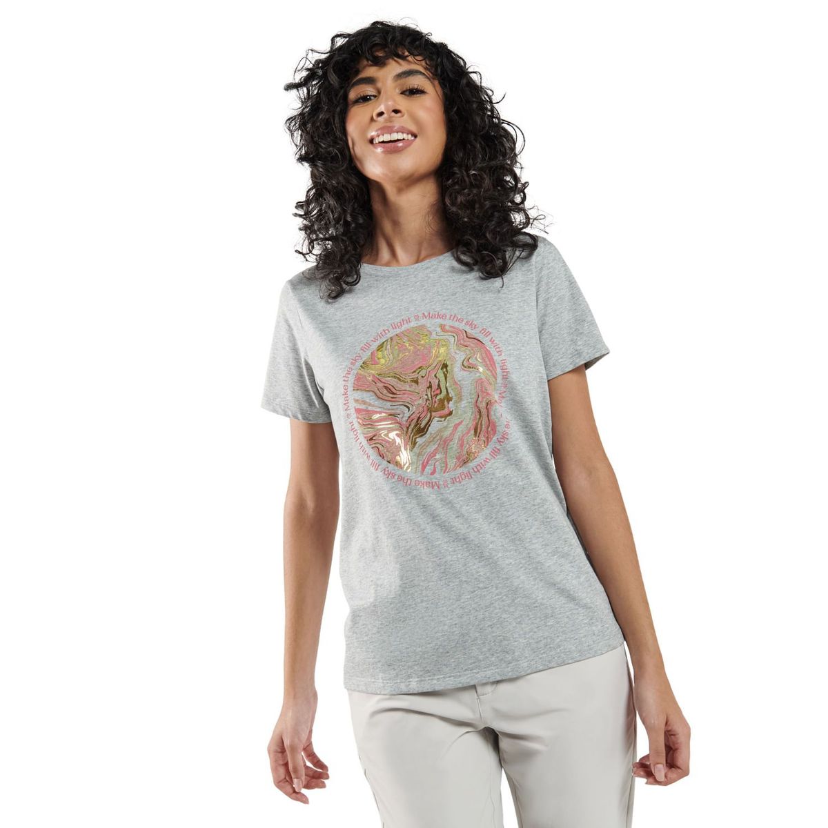 TOTTO - Camiseta para Mujer Thinky Gris