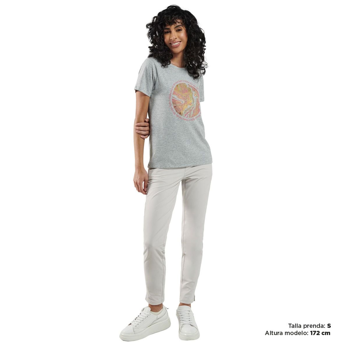 TOTTO - Camiseta para Mujer Thinky Gris
