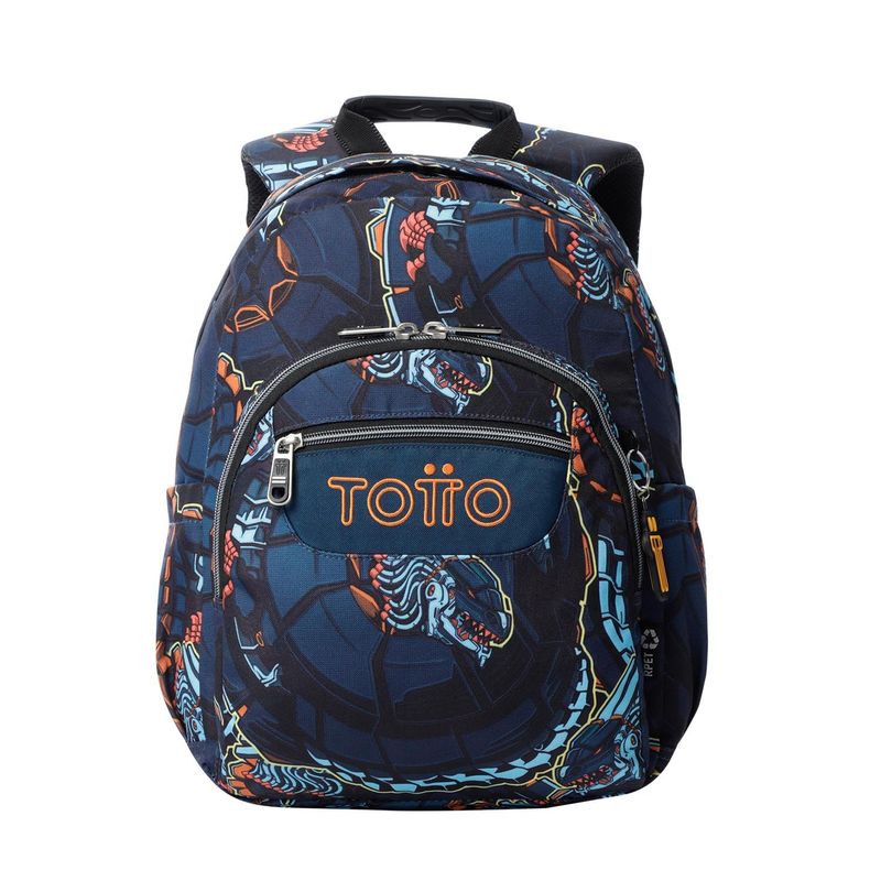 TOTTO - Morral Juvenil Porta PC 13" Gommas Azul