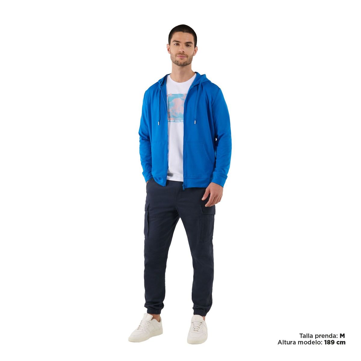 TOTTO - Buzo Hoodie Para Hombre con Capota Negro Tawen Totto
