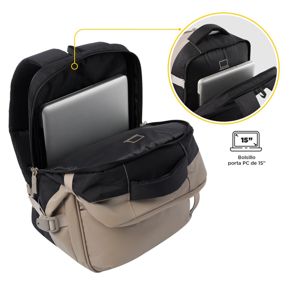 TOTTO - Morral de mano para viaje Multifuncional Trip Terreo