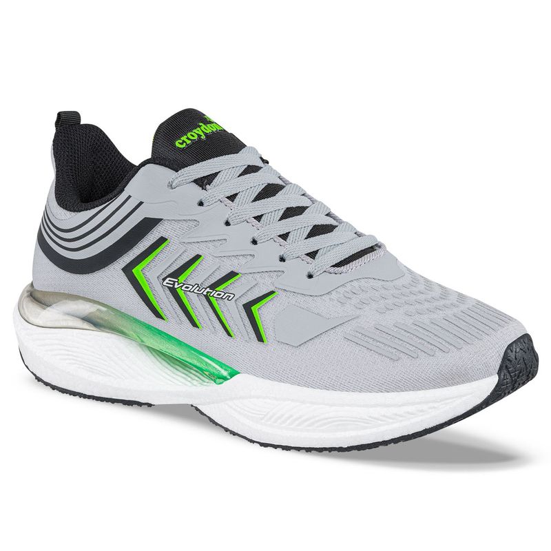 CROYDON - Tenis Running Quip Gris para Hombre Croydon