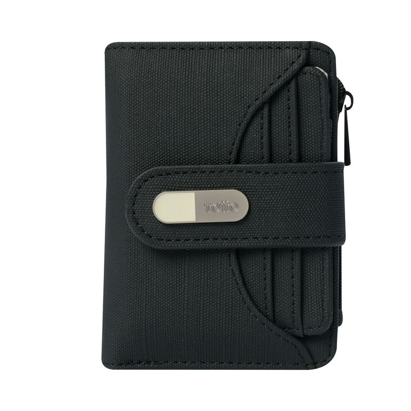 TOTTO - Billetera Dull S Con RFID Blocker Negra