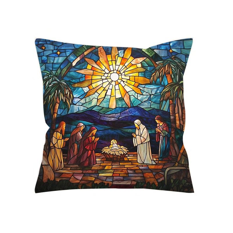 GENERICO - Cojín navideño pesebre y reyes magos