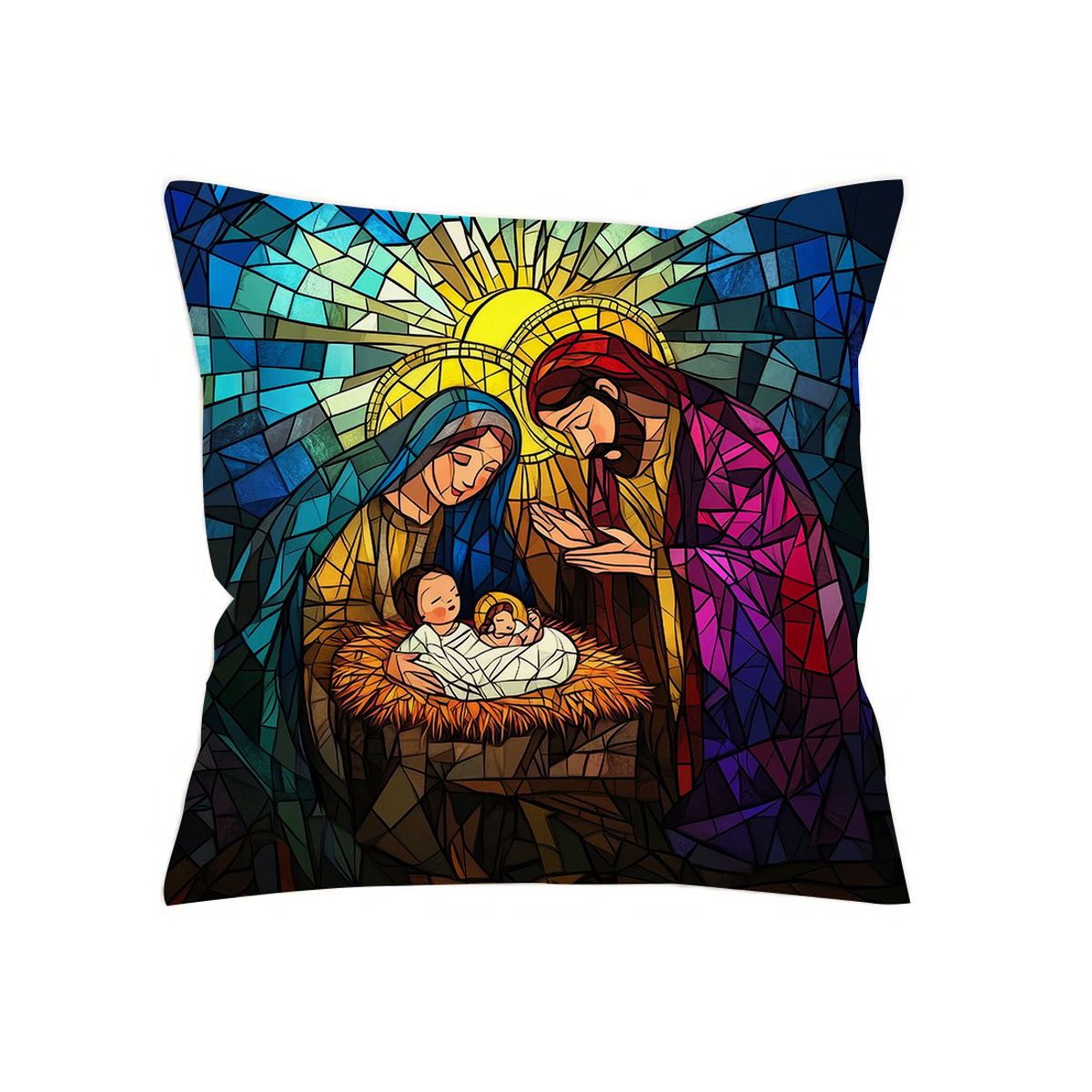GENERICO - Cojín navideño pesebre nacimiento
