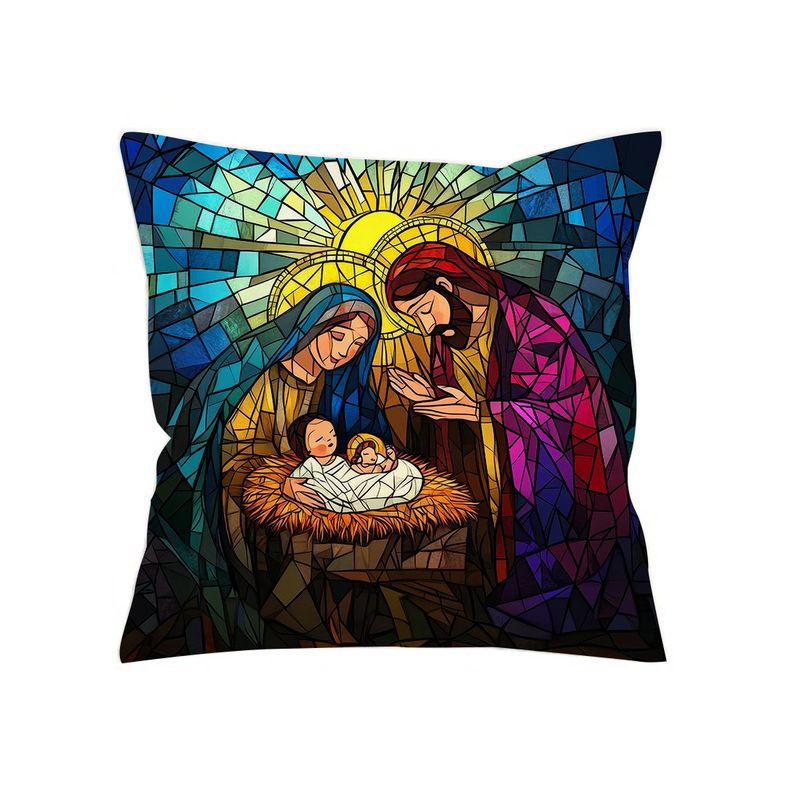 GENERICO - Cojín navideño pesebre nacimiento