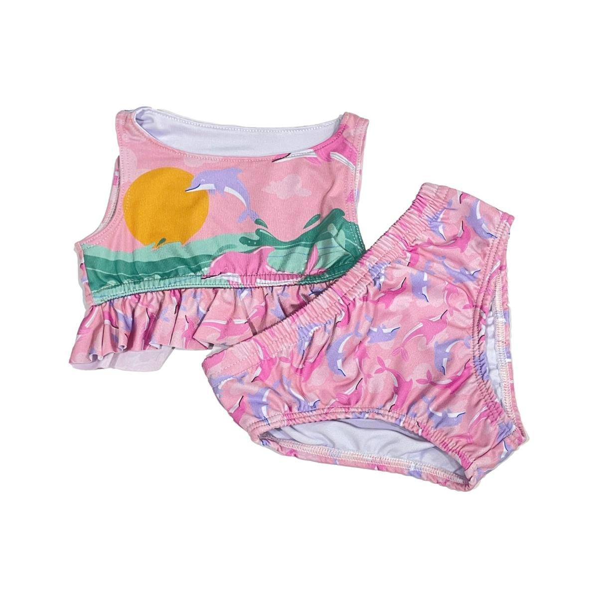 MUNDO BEBE - Vestido De Baño Dos Piezas Para Bebé Niña