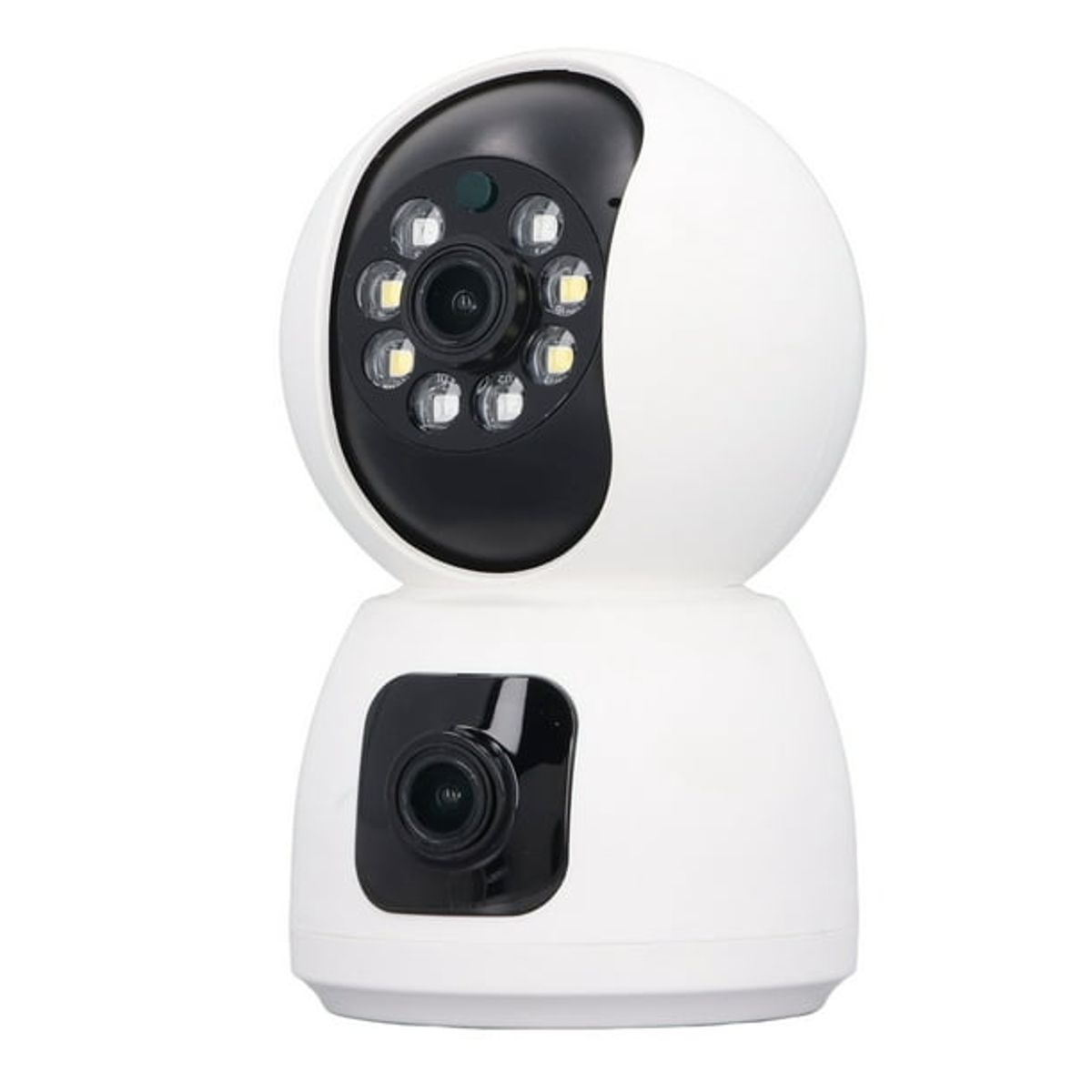 GENERICO - Camara De Seguridad Doble Lente Wifi gira 360°