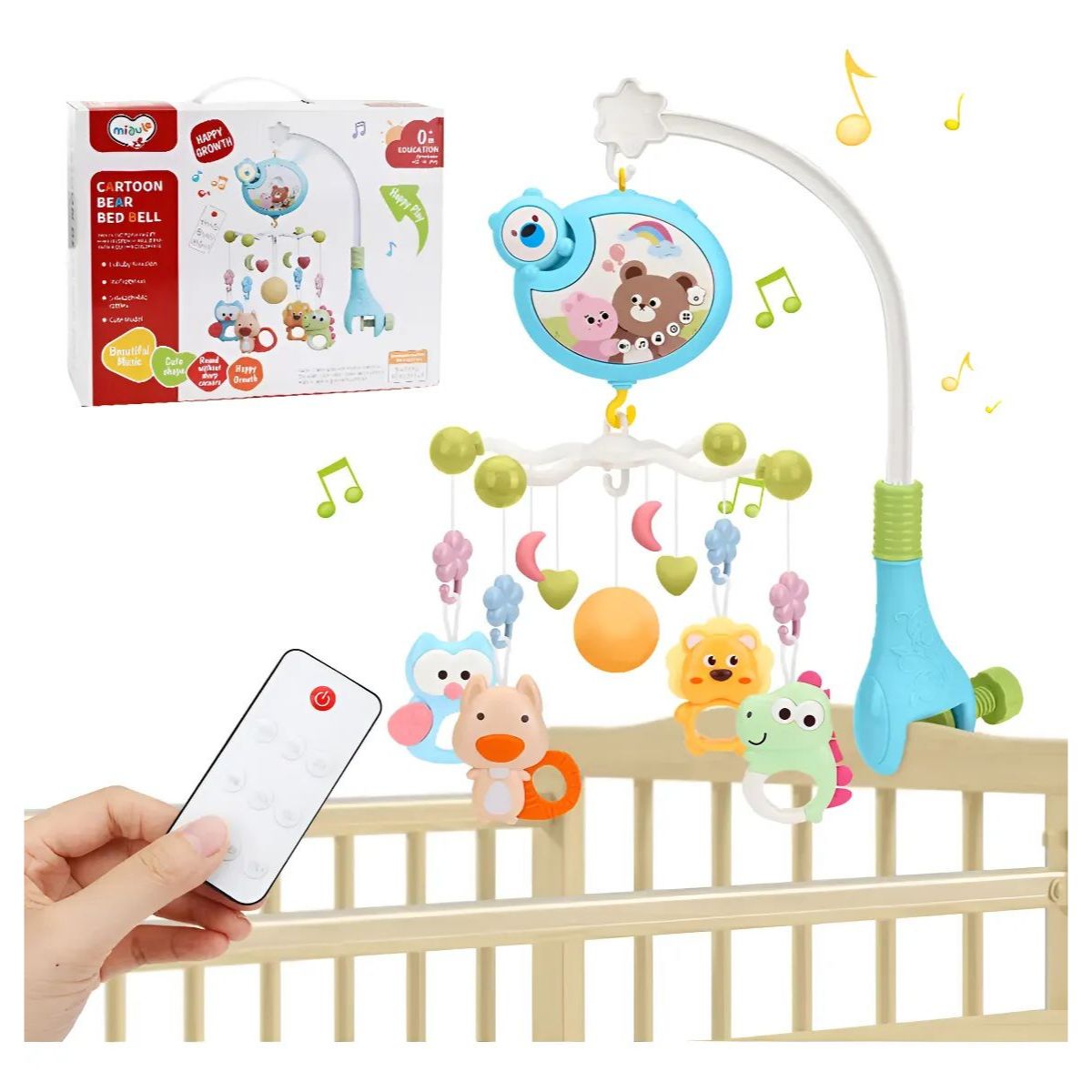 GENERICO - Móvil Juguete Musical Infantil Bebés Niños Corral  Cuna Control Remoto