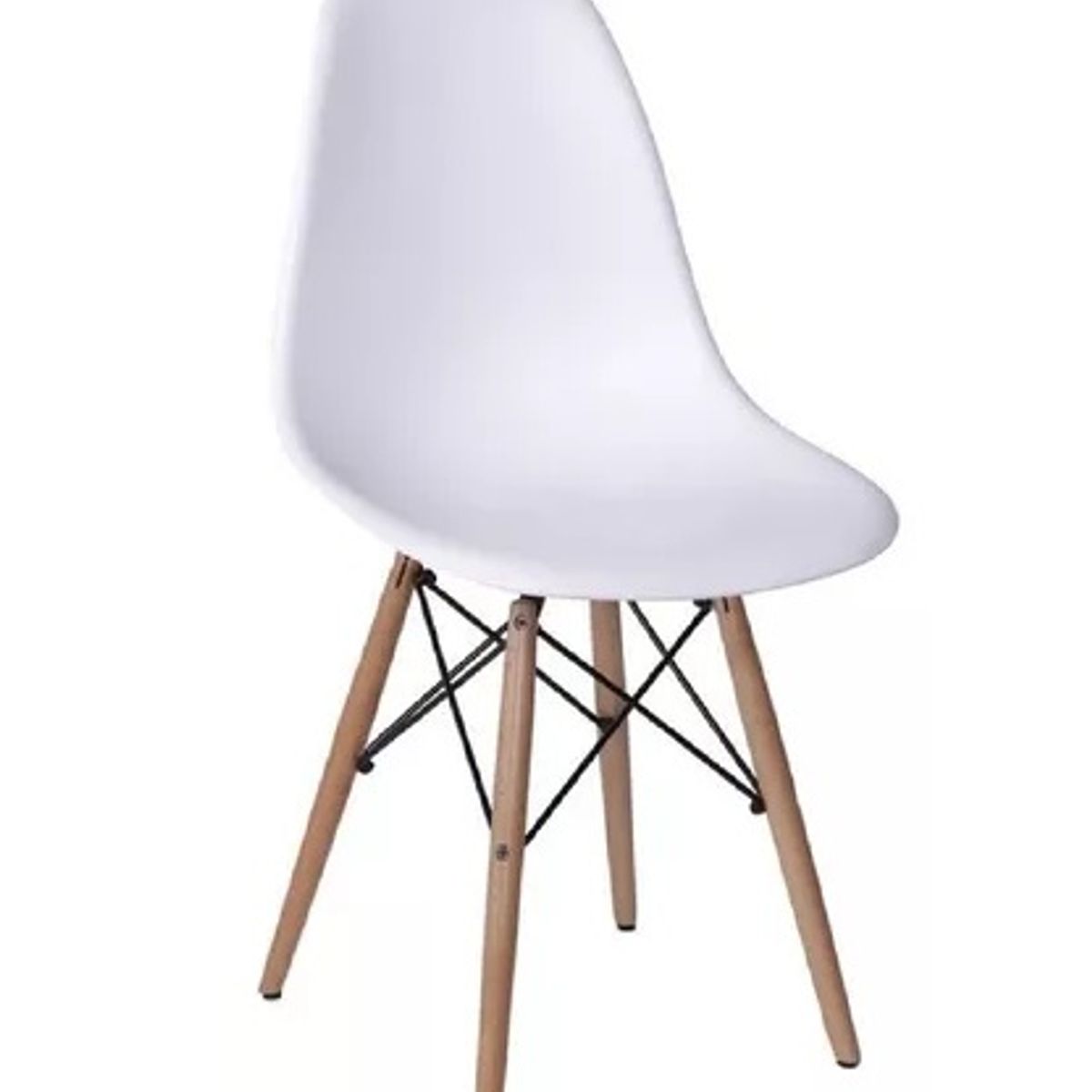 GENERICO - Silla de comedor BoxBit Eames con estructura color blanco