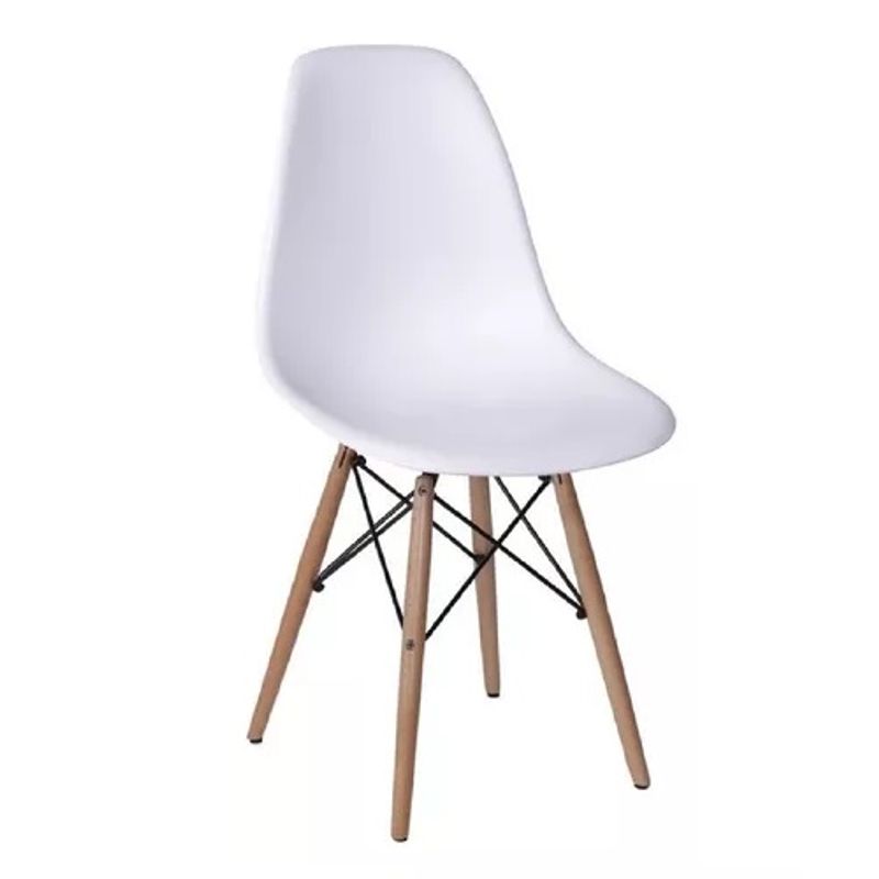GENERICO - Silla de comedor BoxBit Eames con estructura color blanco