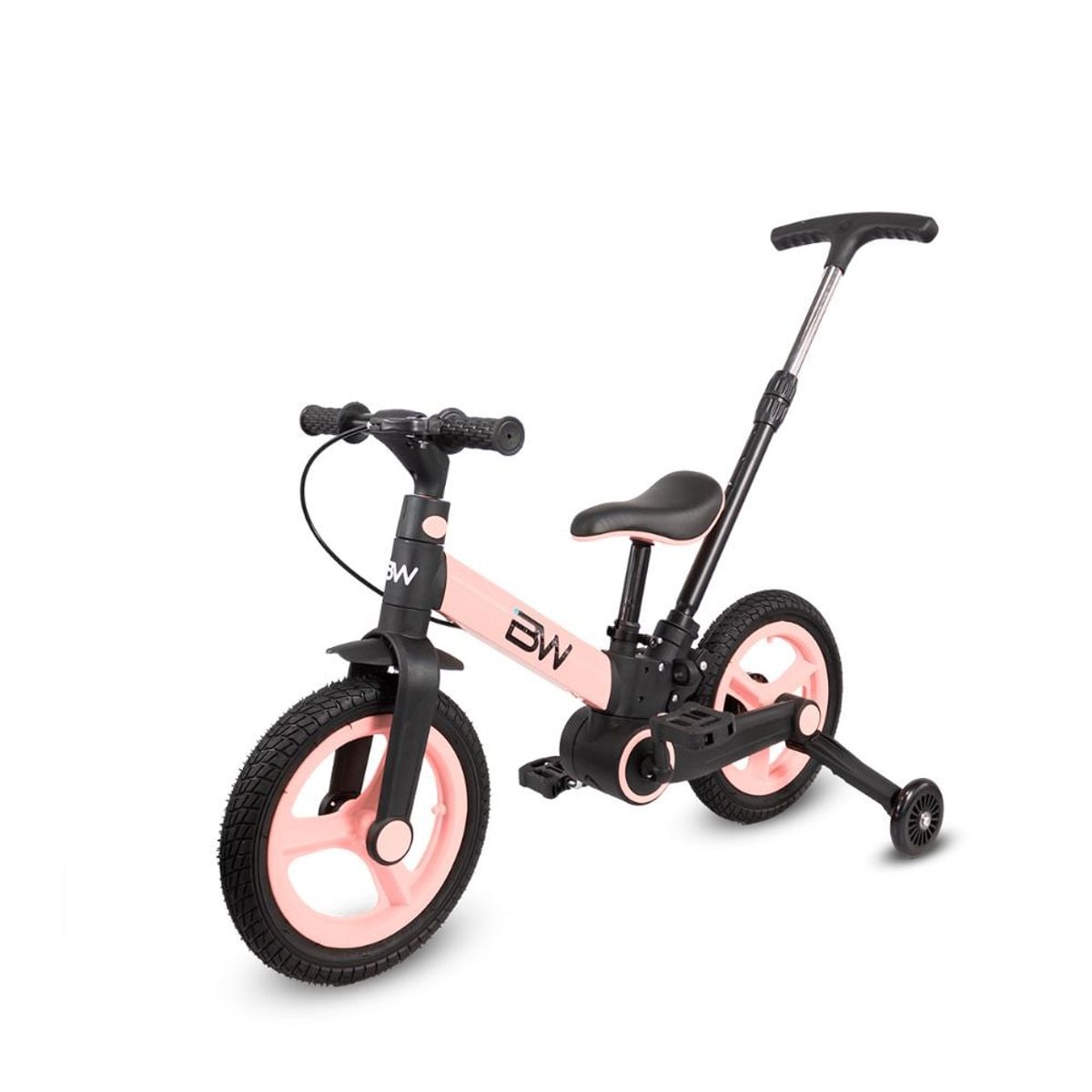 PRINSEL - Bicicleta de Balance Infantil 4 En 1 Revolt Plegable Rosa