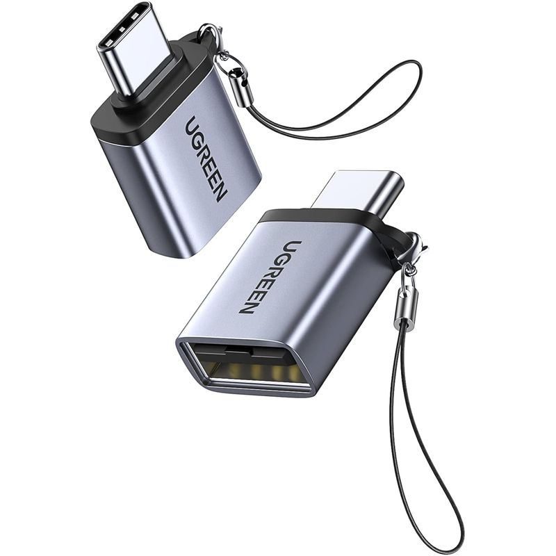 UGREEN - Adaptador USB-C a USB 3.0 con Cordón (Gris Espacial)