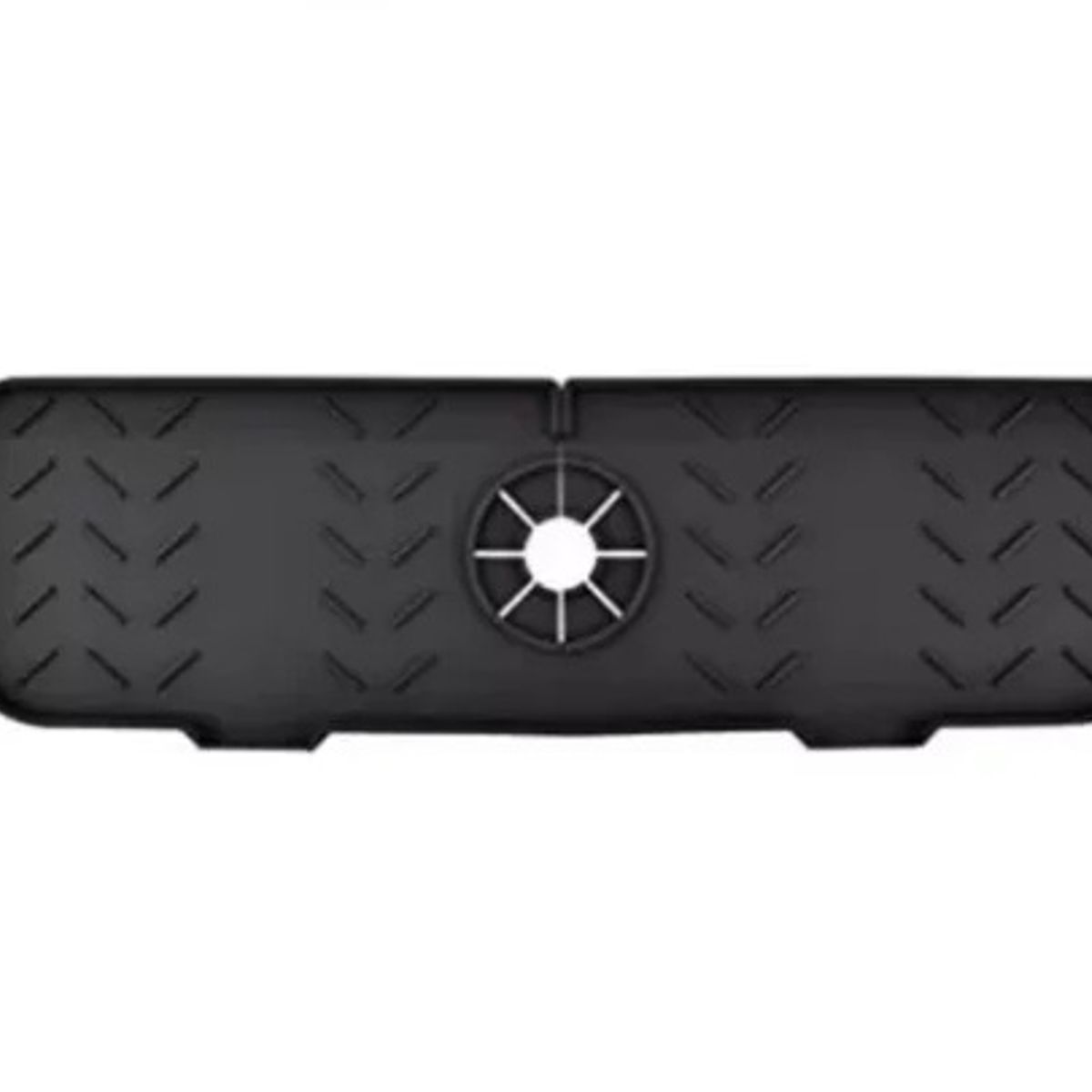 GENERICO - Tapete De Silicona Escurridor Grifo Cocina Fregadero Color Negro