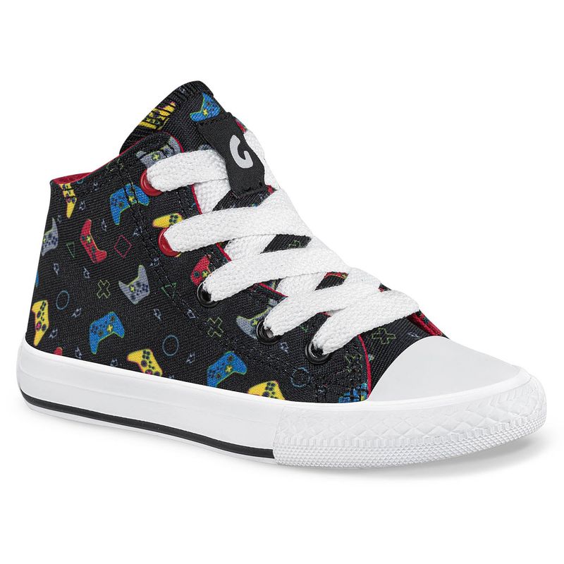 LOS GOMOSOS - Tenis Casuales Kanzo Alto Negro para Niño Los Gomosos
