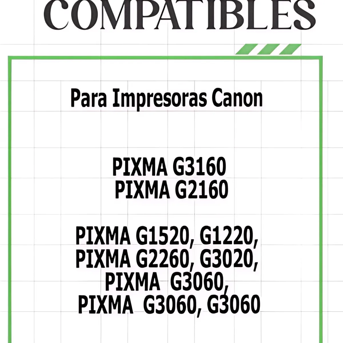 GENERICO - Kit 4 Tintas Genericas GI-11 Compatibles Con Canon G2160 Y G3160