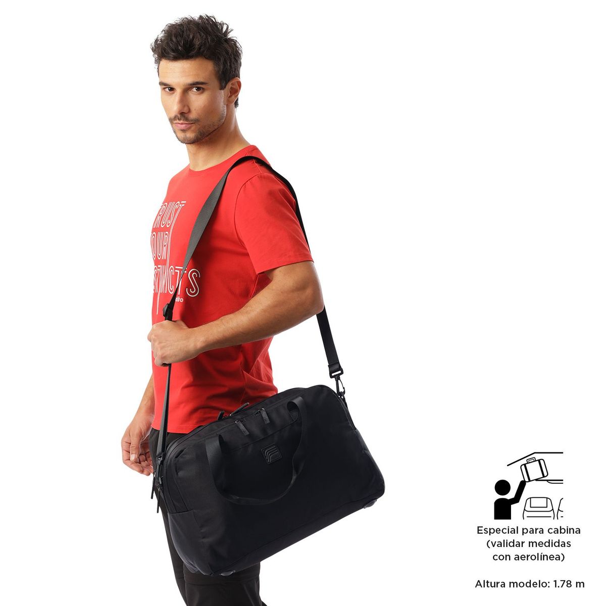 TOTTO - Tula de viaje Weekender L color Negra