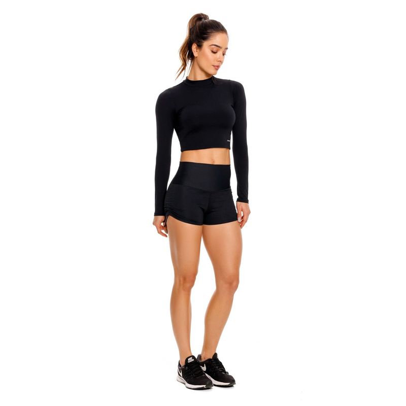 CHAMELA - "Crop top 41086 negro"