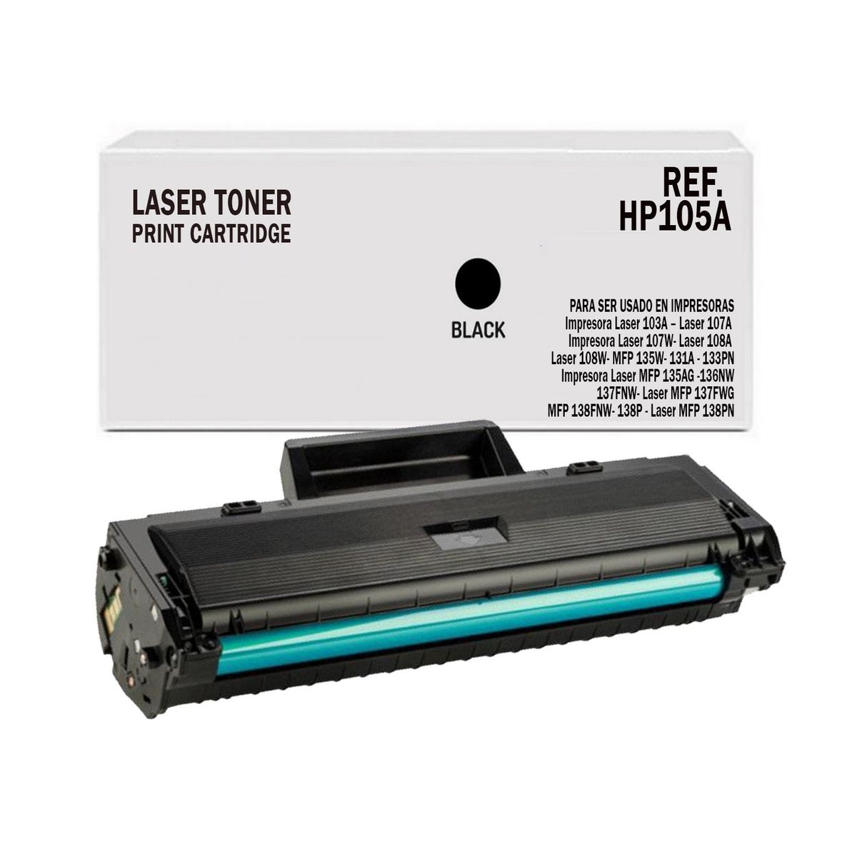 GENERICO - Toner Generico 105a Compatible Laser Con 107 107w Mfp 135 Con Chip