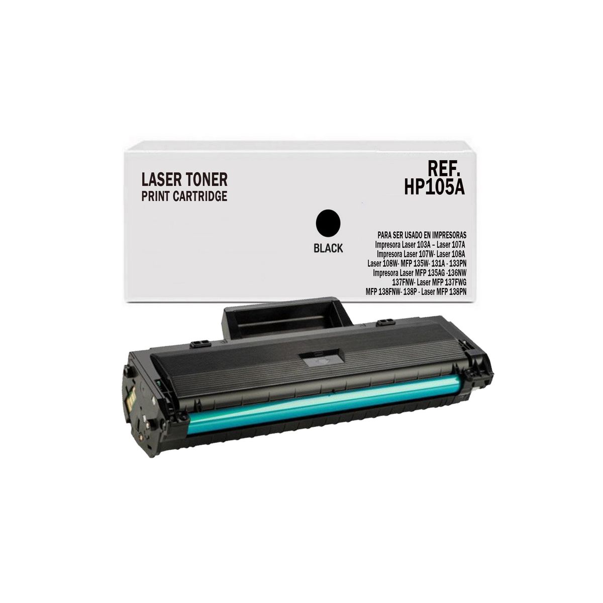 GENERICO - Toner Generico 105a Compatible Laser Con 107 107w Mfp 135 Con Chip
