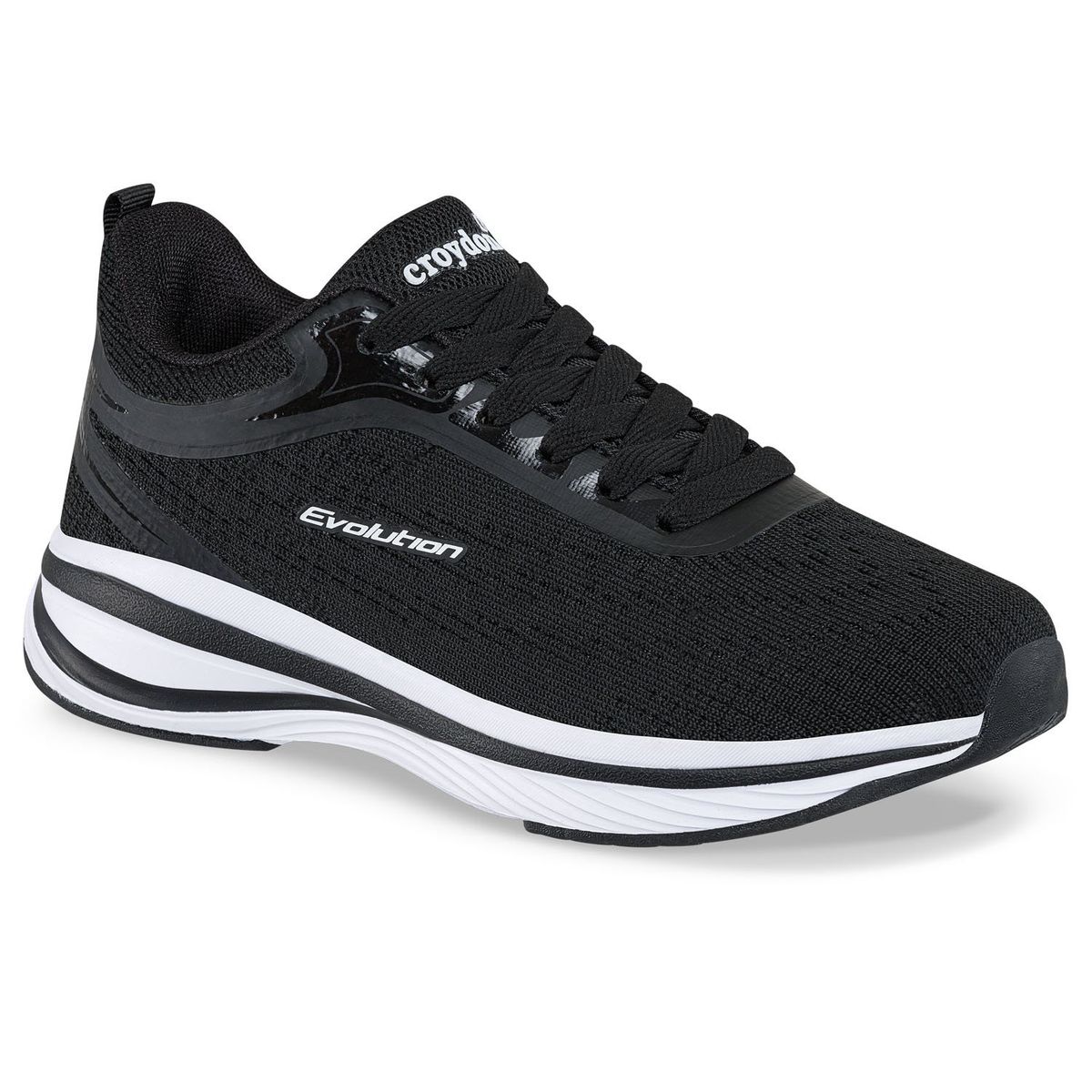 CROYDON - Tenis Running Pira Negro Croydon para Mujer