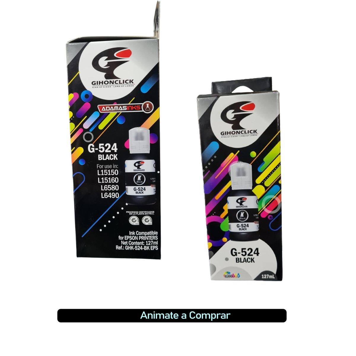 GENERICO - Tinta Negra 524 Para Impr Epson L6490 L15150 L15160 Generica