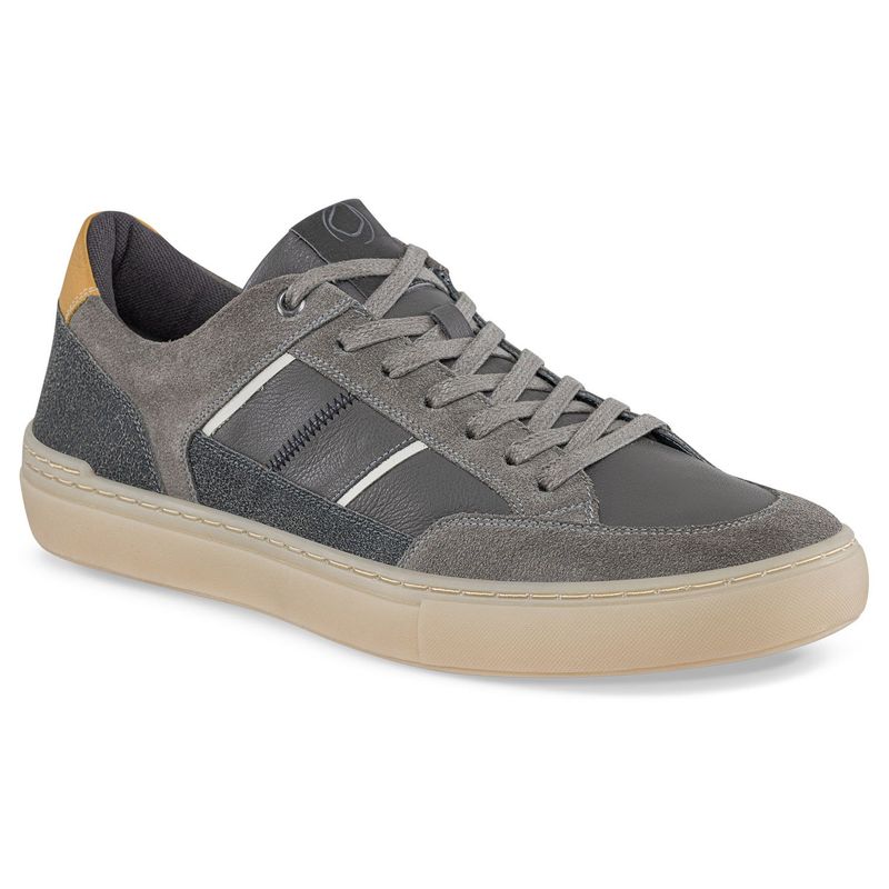 LUSSIO - Tenis Urbanos Alessan Gris Osc para Hombre Lussio