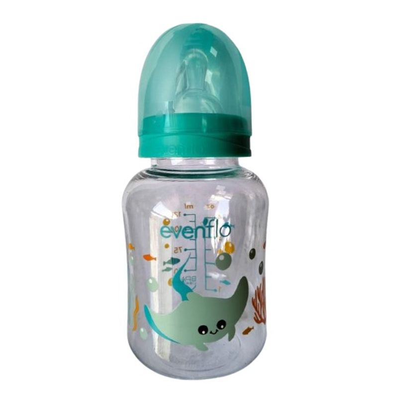 EVENFLO - Biberon 4 Onzas Tritan Acuario Turquesa - Evenflo