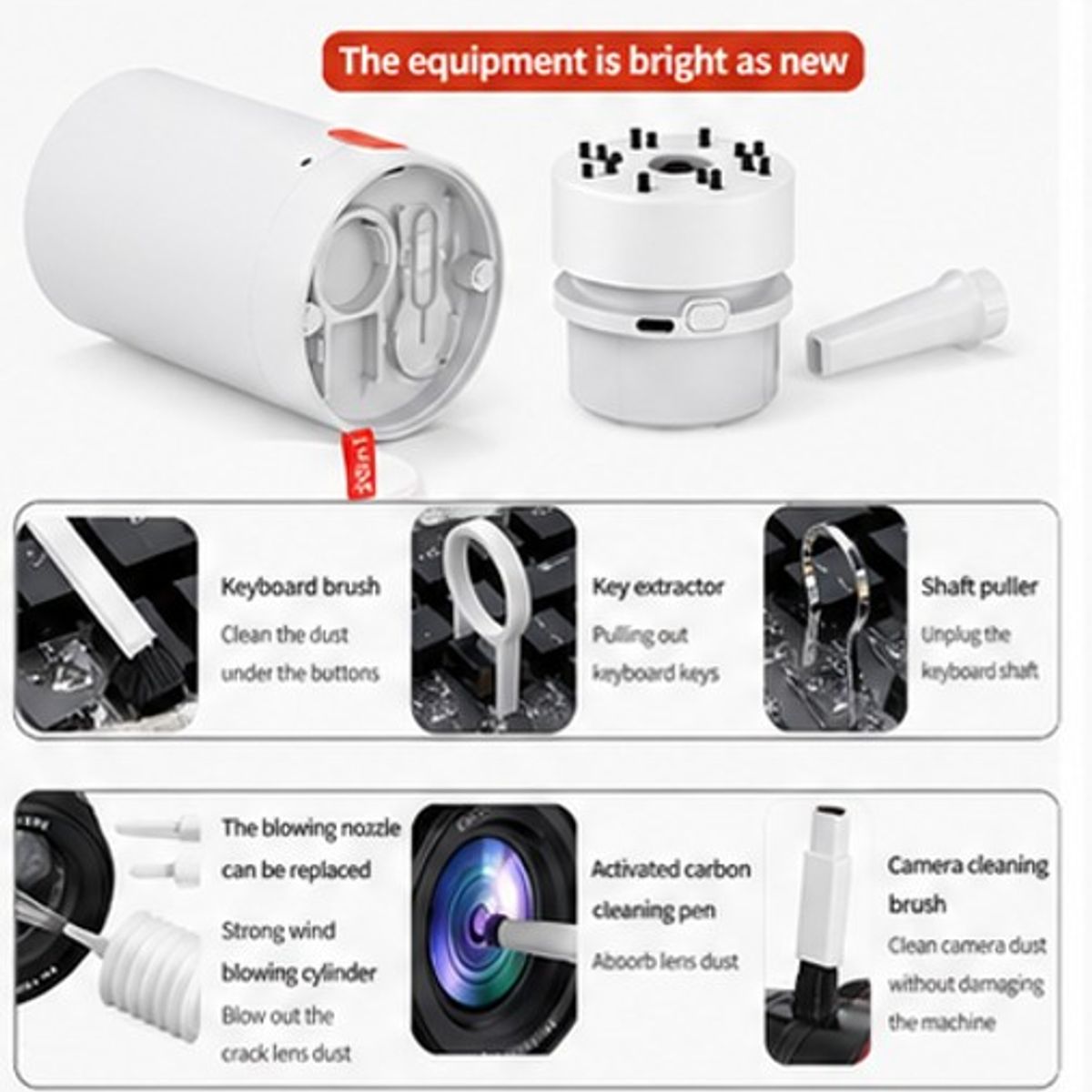 GENERICO - Kit De Limpieza Para Dispositivos Electrónicos 20 En 1