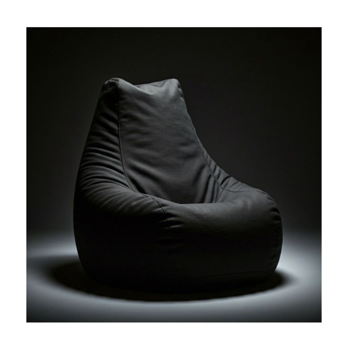 DORMIPUFF - Puff Silla Eco Cuero Tamaño Adulto Impermeable Elegante Negro Dormipuff Sas