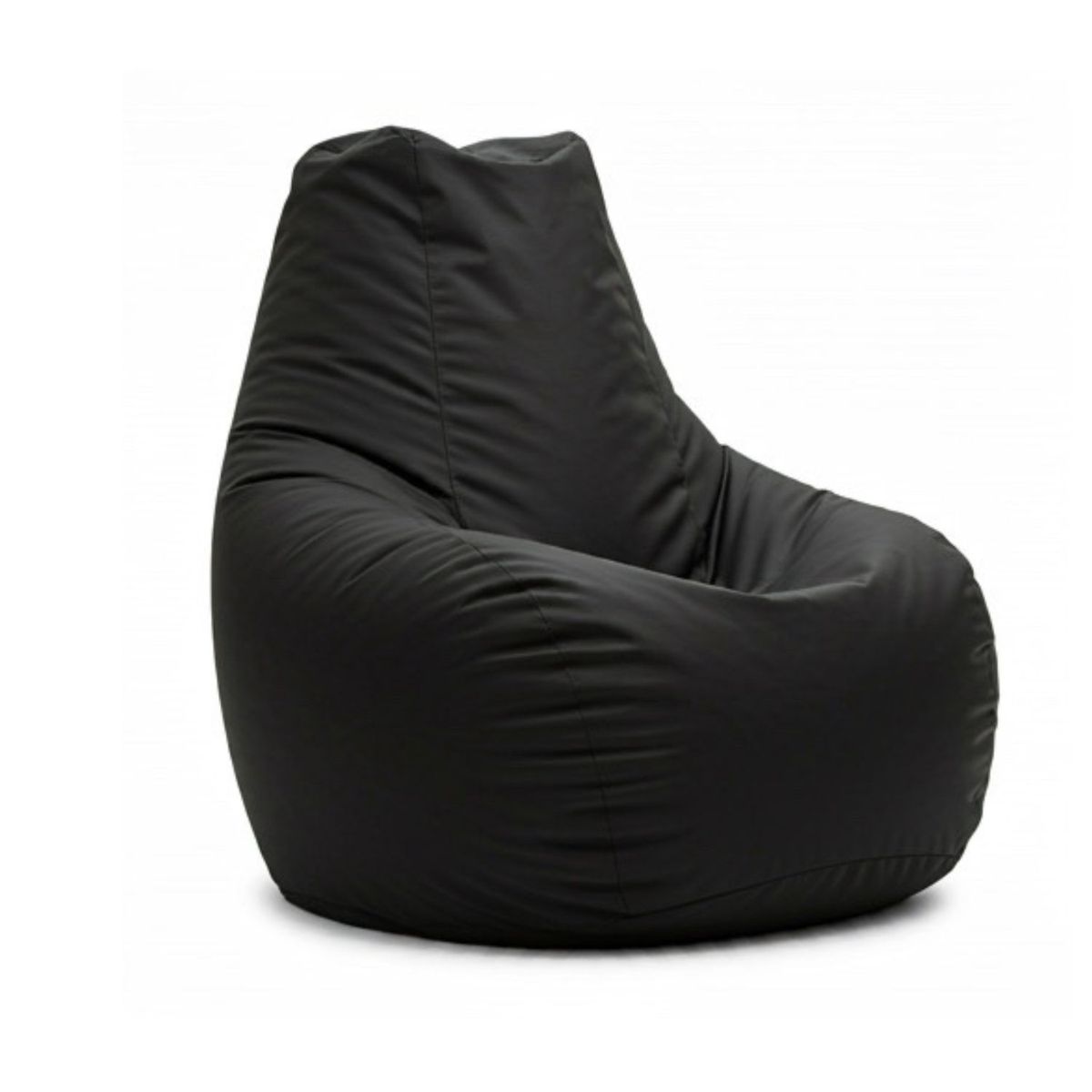 DORMIPUFF - Puff Silla Eco Cuero Tamaño Adulto Impermeable Elegante Negro Dormipuff Sas