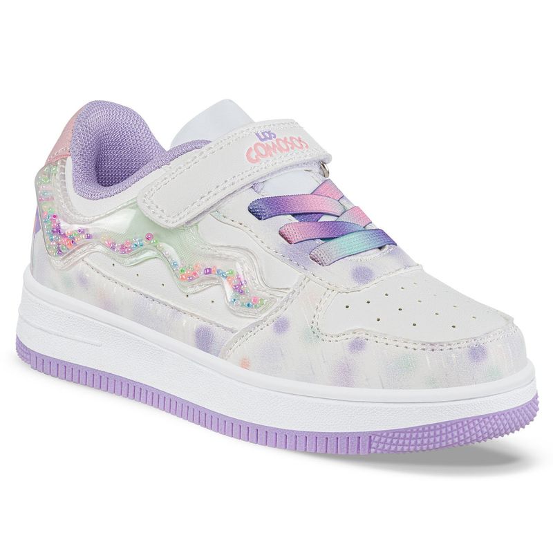 LOS GOMOSOS - Tenis Urbanos Grin Blanco-Mora para Niña Los Gomosos