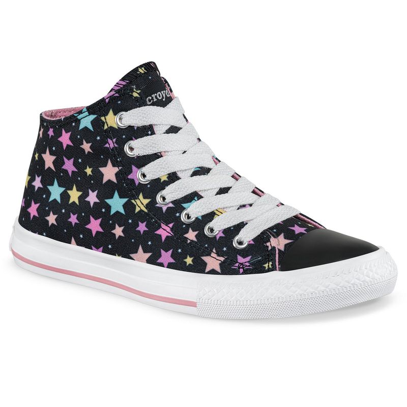 CROYDON - Tenis Casuales Lou Alto Negro para Niña Croydon