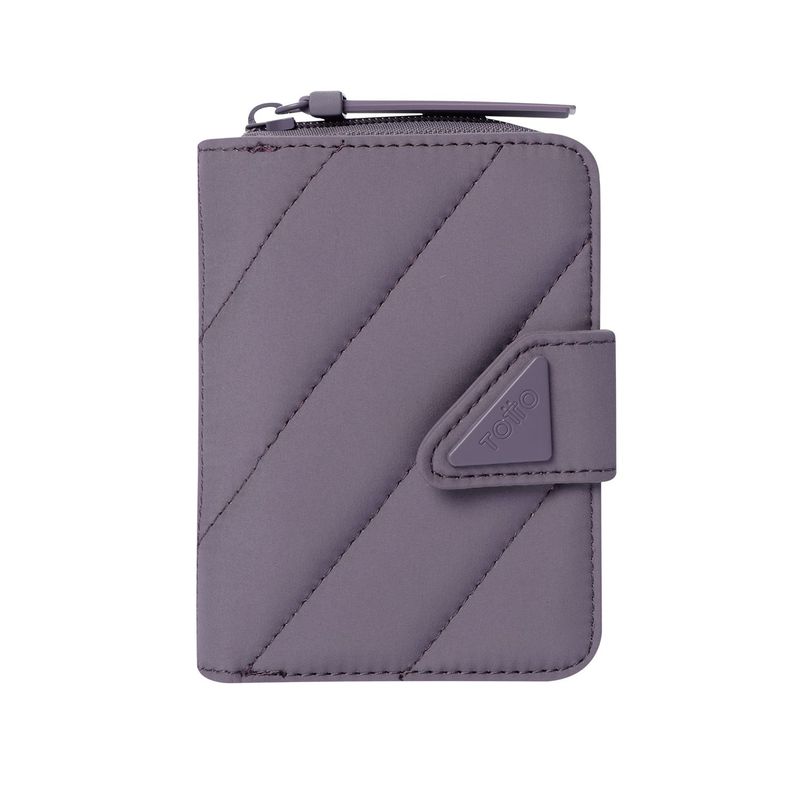 TOTTO - Billetera Comfy Twill Con RFID Blocker Morada