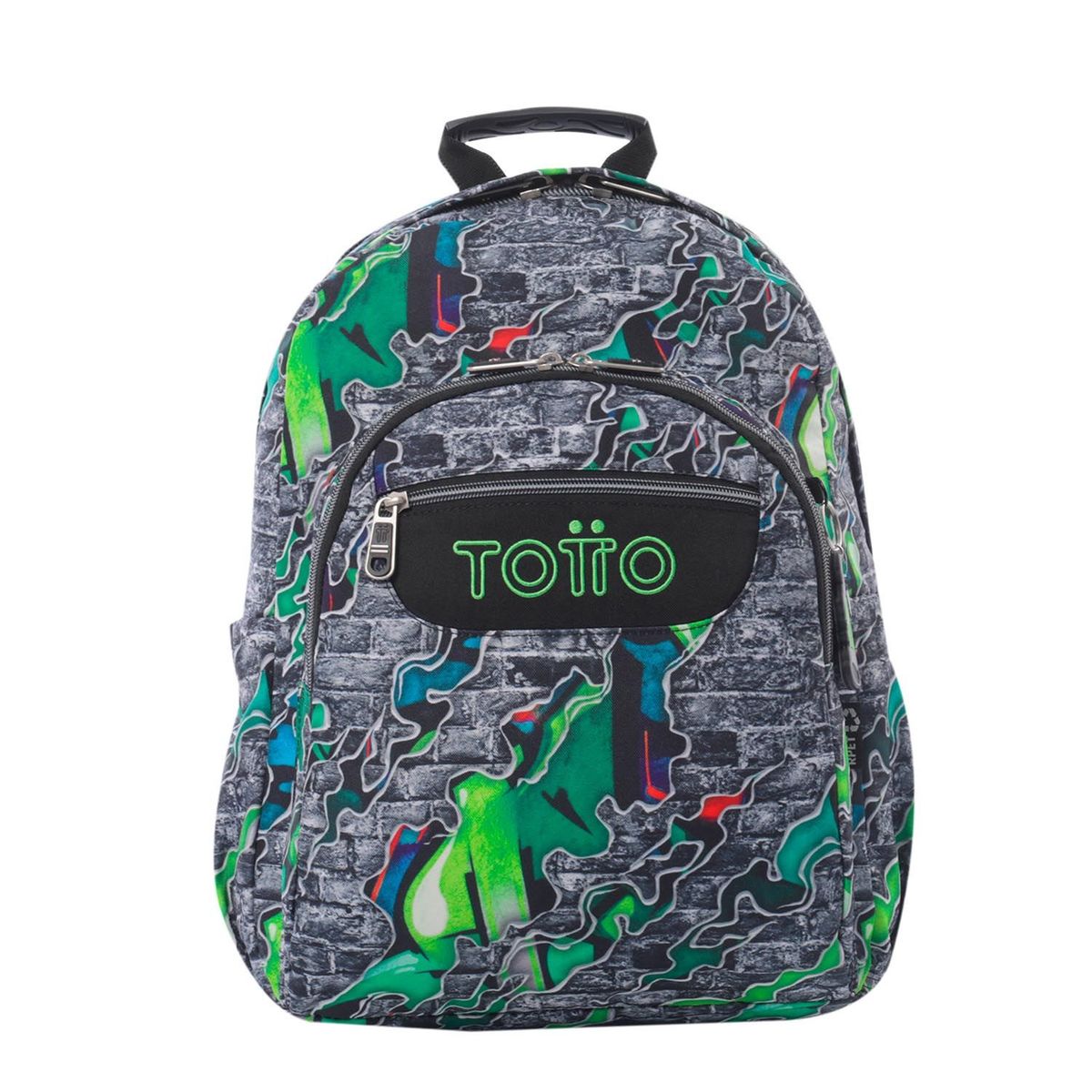 TOTTO - Morral Juvenil Porta PC 14" Acuarela Gris