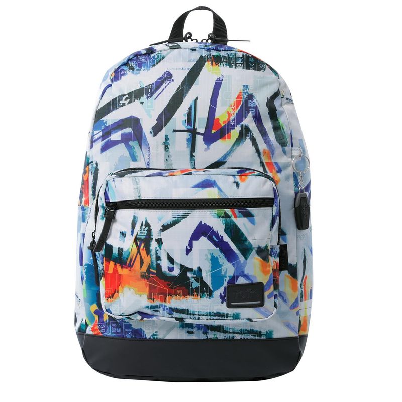 TOTTO - Morral Universitario Porta PC 14" Tocax Blanco Hombre