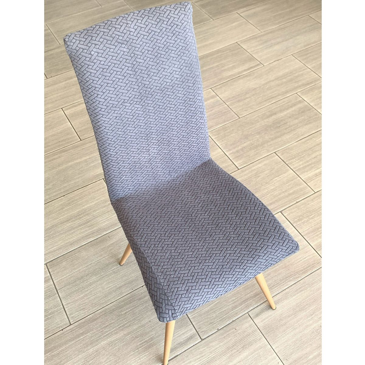 HOMETEX - FUNDA DE SILLA GRIS PROTECTORA