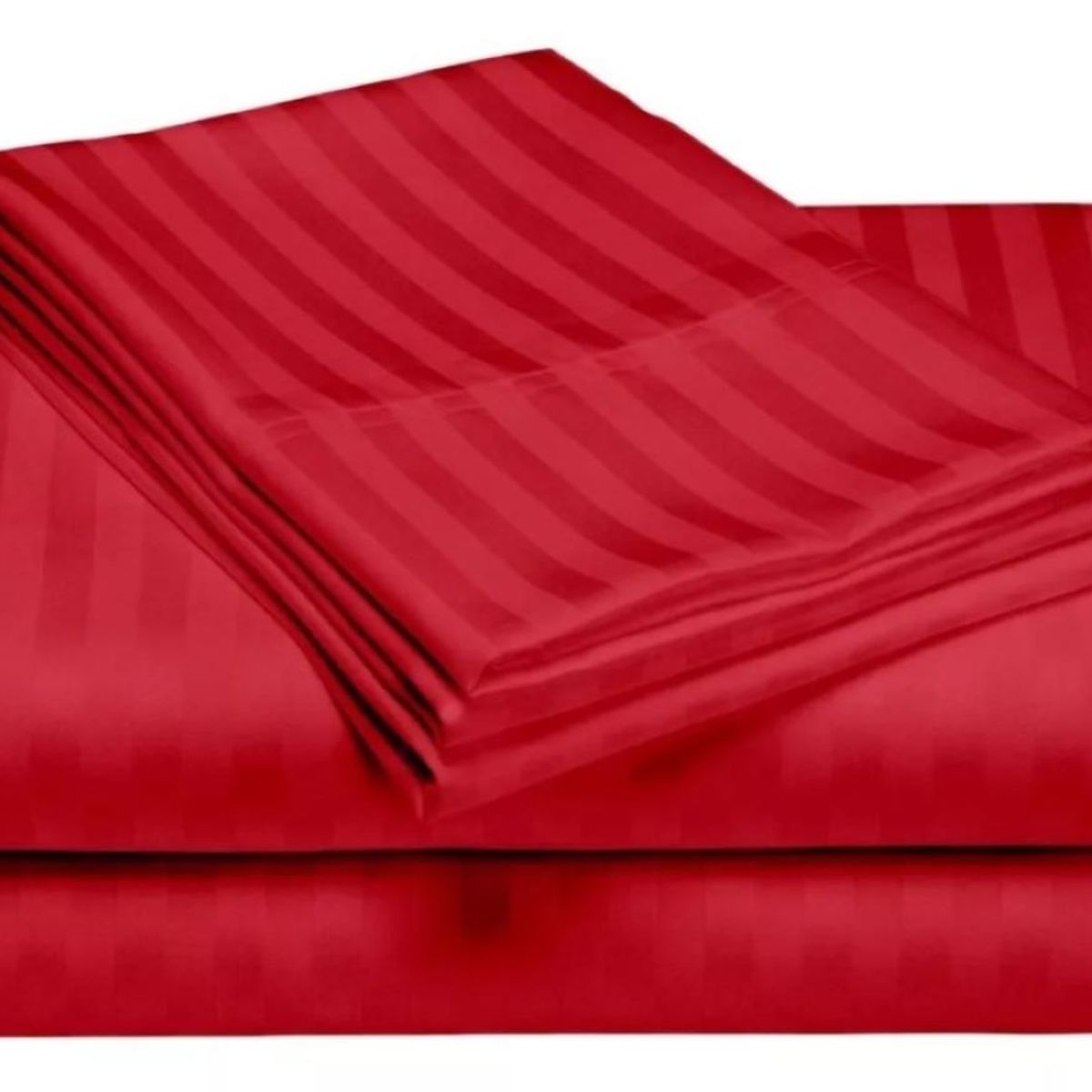 ZHOPI CO - Juego Sabanas Cama Doble Color Rojo de Lujo
