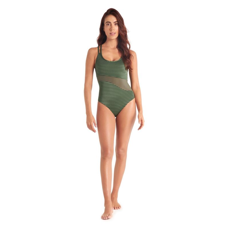 CHAMELA - Vestido De Baño Entero  Verde Oliva 43725