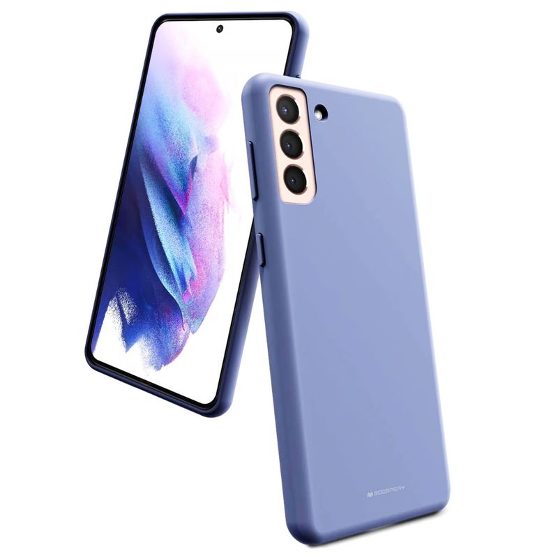 SPACE - Funda Estuche Silicone Case Compatible Con Samsung S21 Plus Lila