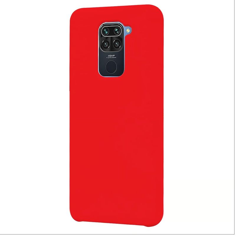 SPACE - Funda Estuche Silicone Case Compatible Con Xiaomi Note 9 Rojo