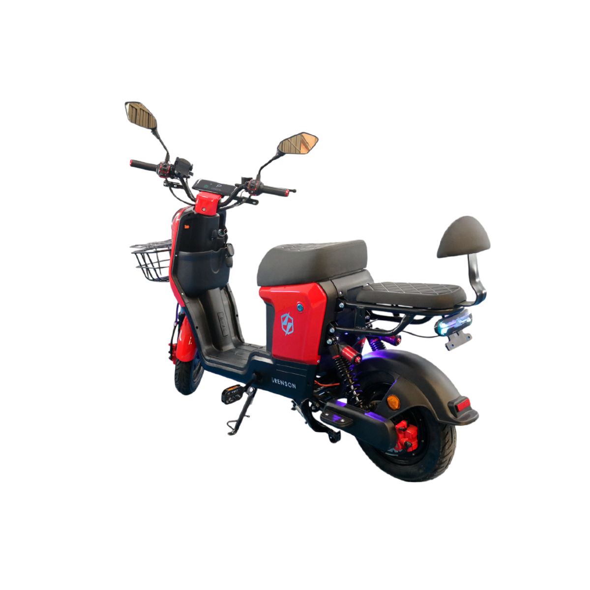 BRENSON - Ciclomotor Eléctrico Brenson Rojo Ibiza