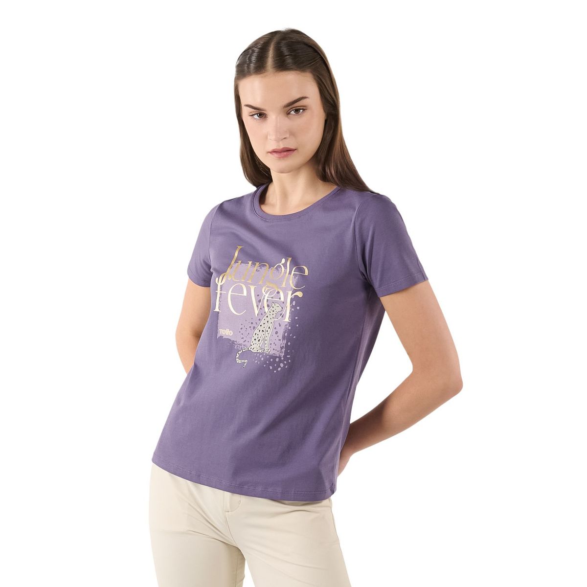 TOTTO - Camiseta para Mujer Thinky Morada