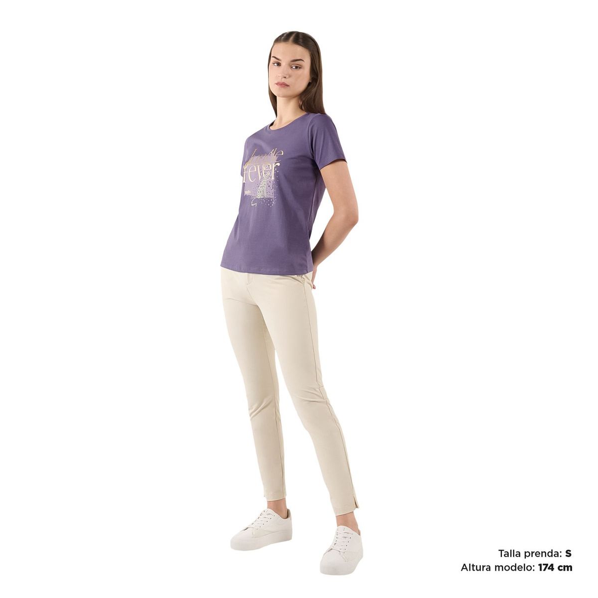TOTTO - Camiseta para Mujer Thinky Morada