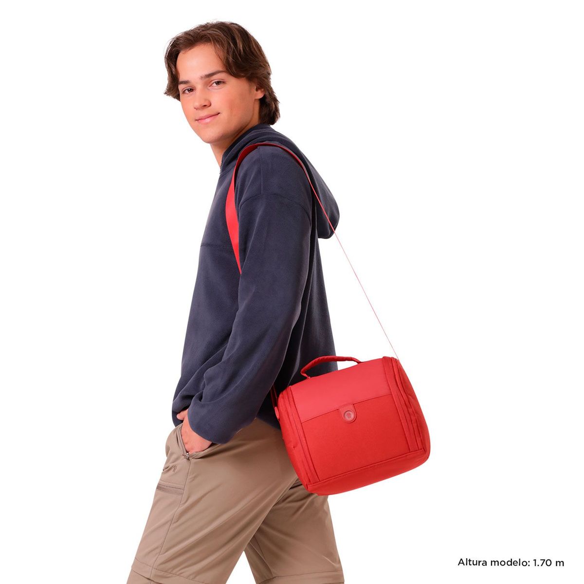 TOTTO - Lonchera con Aislamiento Térmico Tacoa Roja