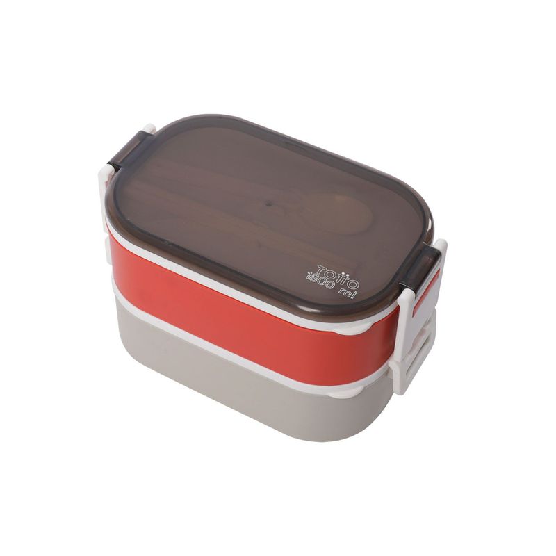TOTTO - Portacomidas Magu Gris/Rojo